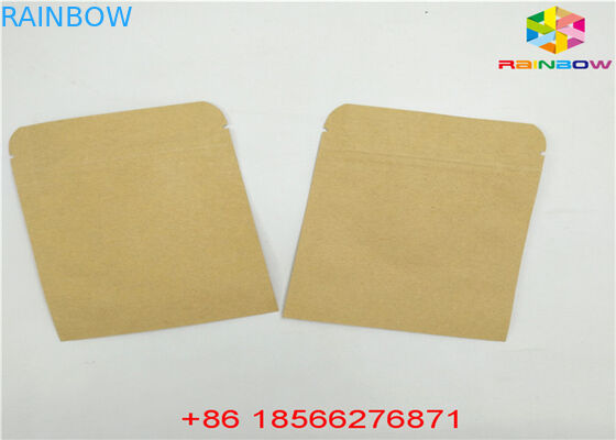 Wielokrotnego użytku Dostosowane torby papierowe Pokrowiec na żywność Stand Up Ziplock Odporność na zapach z oknem