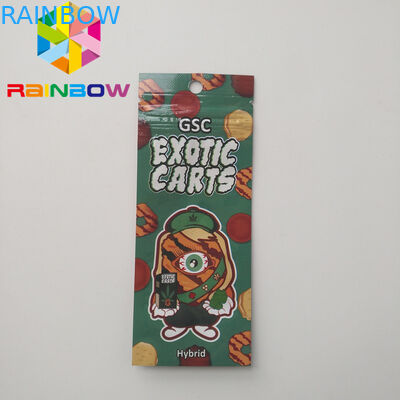 Holograficzny pojemnik z tonerem Vape woreczek foliowy Opakowanie Ziplock Cbd Oil Exotic Carts