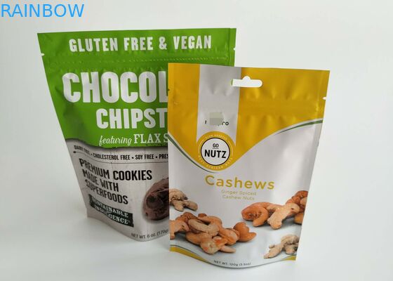 Niestandardowe opakowanie Stand Up Pyszne opakowanie do ciastek Plastikowa torba do drukowania wklęsłodruku