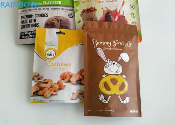 Torebki do pakowania żywności suszonej Aluminiowa plastikowa cholewka z suwakiem do ryb Nasiona ryżu Przyprawy