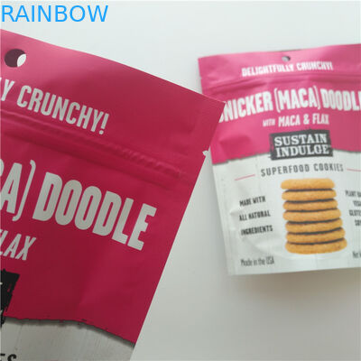 Opakowanie plastikowe do pakowania przekąsek SGS Niestandardowe logo Mylar Doypack do chipsów / herbatników