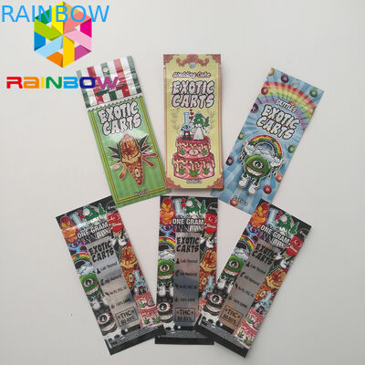 Mini Mylar Ziplock Bags, Mylar Food Packaging Egzotyczne wózki Vape Cartridge Holograficzny