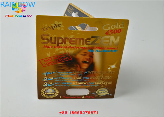 Opakowanie Blistrowe Opakowanie Pigułkowe Wyświetlacz 3D Pudełko Pudełko Papierowe z Podwójnym Otworem