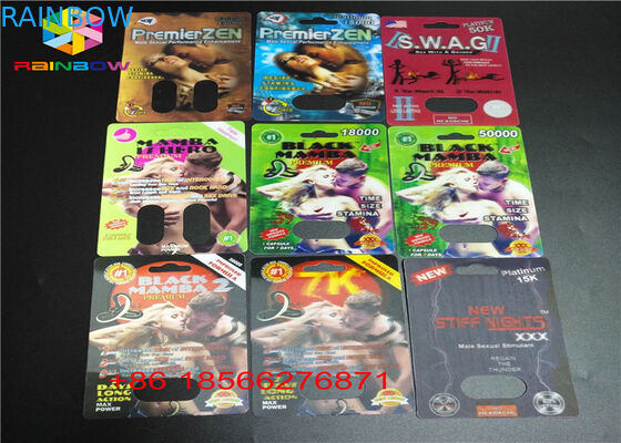 Opakowanie Blistrowe Opakowanie Pigułkowe Wyświetlacz 3D Pudełko Pudełko Papierowe z Podwójnym Otworem