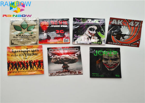 Folia aluminiowa Zip Lock Plastikowe torby Etui na jedzenie Opakowanie Niestandardowy rozmiar z nadrukiem Tear