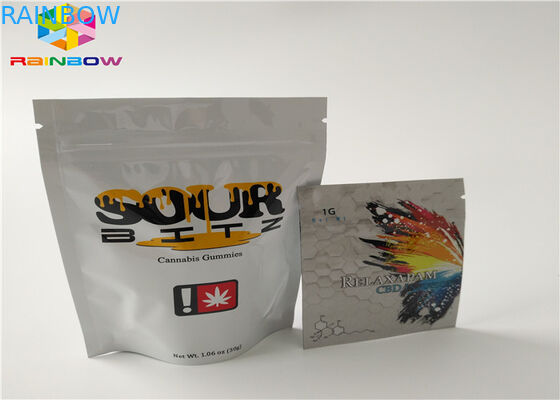 Folia aluminiowa Zip Lock Plastikowe torby Etui na jedzenie Opakowanie Niestandardowy rozmiar z nadrukiem Tear