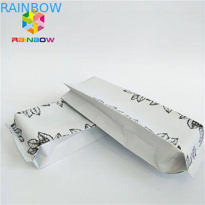 Kraft Paper Side Gusset Stand Up Coffee Pouch, Sealed Plastic Bags Custom Printing