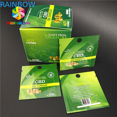 Zabezpieczenie przed dziećmi woreczków foliowych Opakowanie wielokrotnego zamykania Ziplock Mylar Bag CBD Weed Packs