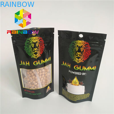 Drukowane folie laminowane Mylar Ziplock Standup Walizki Mmj Weed Cannabis Packaging