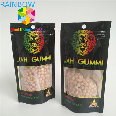 Drukowane folie laminowane Mylar Ziplock Standup Walizki Mmj Weed Cannabis Packaging