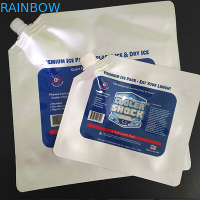 Shock Ice Spout Etui na woreczki do pakowania Aluminiowa folia chłodnicza dostosowana do mrożonej żywności