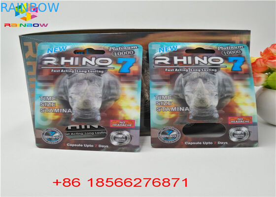 Tabletki do pakowania pigułek płciowych i pudełko ekspozycyjne 3D Blister do papieru Stiff Rox, blister, karton / kartonowe pudełko do pakowania z podwójnym otworem