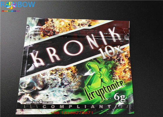 Zabezpieczenie przed dziećmi Zipper Aluminiowa torba do pakowania CBD / Cartridge Packing do Sugar Powder