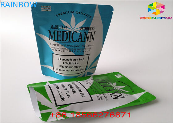 Zabezpieczenie przed dziećmi Zipper Aluminiowa torba do pakowania CBD / Cartridge Packing do Sugar Powder