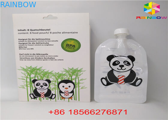 FDA / SGS Worki wylewowe Opakowania Folia aluminiowa Stand Up Torby na płynne produkty spożywcze / napoje