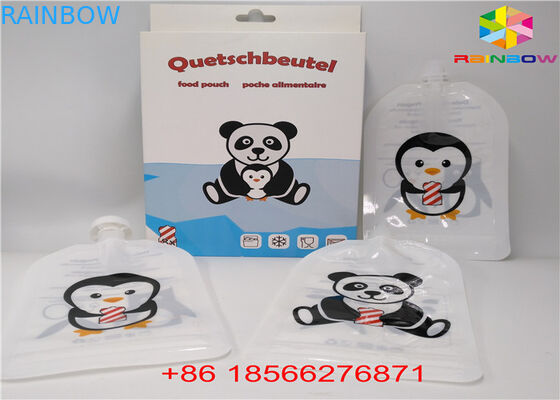 Wielokrotnego użytku Torby z płynną wylewką, Torebki Stand Up z nakrętką do soku Doypack Foil