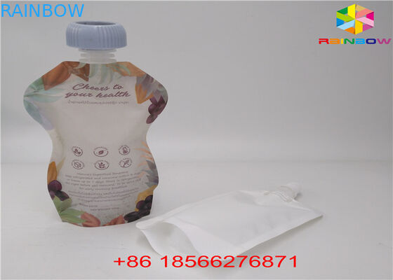 Wielokrotnego użytku Torby z płynną wylewką, Torebki Stand Up z nakrętką do soku Doypack Foil