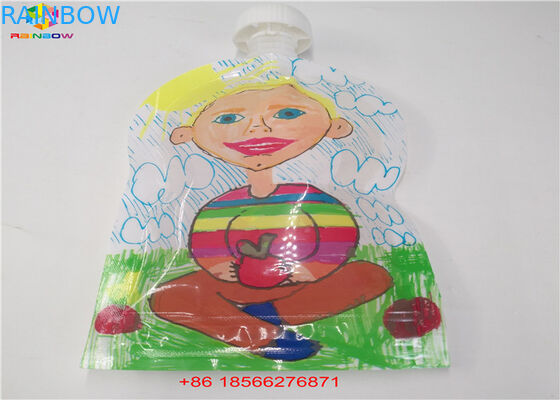 Wielokrotnego użytku Torby z płynną wylewką, Torebki Stand Up z nakrętką do soku Doypack Foil