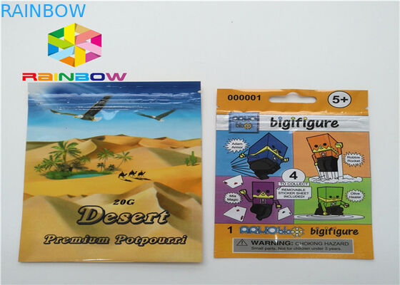 CMYK drukowanie opakowań termokurczliwych, odporne na zapachy torby na zamek błyskawiczny