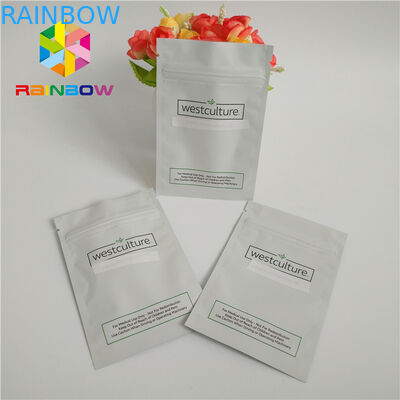 Kosmetyczny kremowy zamek błyskawiczny, zapinany woreczek z folii aluminiowej