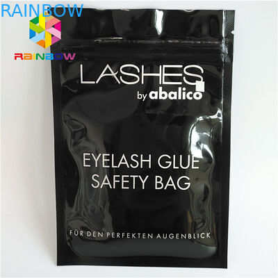 Zip Top Heat Seal Worki do pakowania Rzęsy Holograficzna torba Stand Up Etui przezroczyste