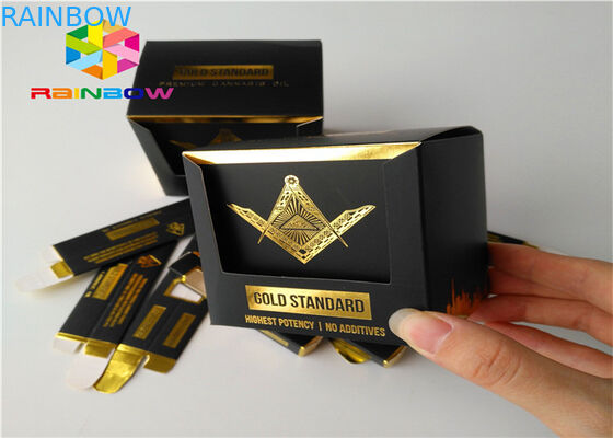 Wytłoczony papier drukarski Opakowanie tekturowe Mały produkt towarowy z oknem