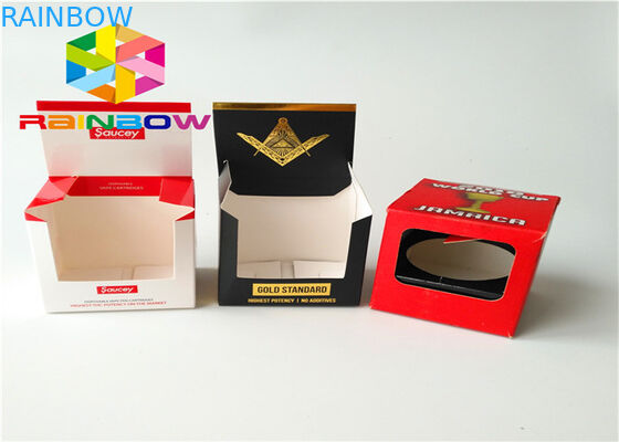 Dostosuj logo Papierowe pudełko Opakowanie Błyszcząca folia Kosmetyczny papier Pakujący Przetwarzający materiał