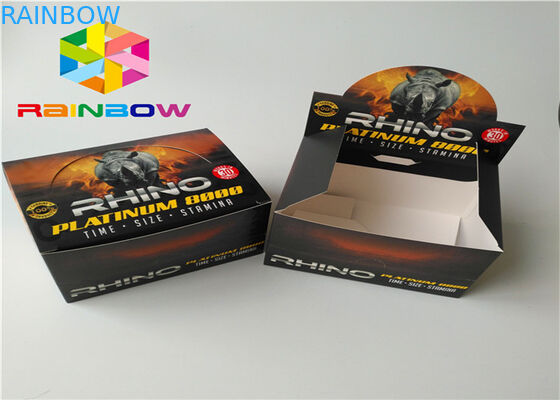 Dostosuj logo Papierowe pudełko Opakowanie Błyszcząca folia Kosmetyczny papier Pakujący Przetwarzający materiał