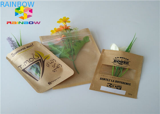 Papier pakowy Dostosowane torby papierowe Folia aluminiowa Mylar Ziplock Bariera wilgoci