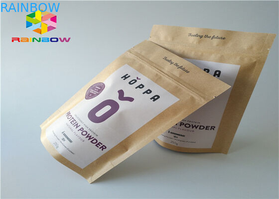 Papier pakowy Dostosowane torby papierowe Folia aluminiowa Mylar Ziplock Bariera wilgoci