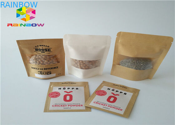 Papier pakowy Dostosowane torby papierowe Folia aluminiowa Mylar Ziplock Bariera wilgoci