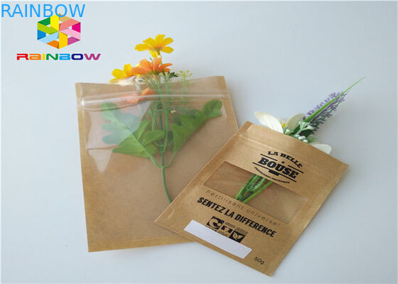 Papier pakowy Dostosowane torby papierowe Folia aluminiowa Mylar Ziplock Bariera wilgoci