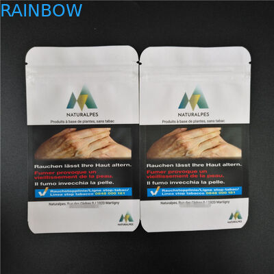 THC CBD Gummies Herbal Incense Packaging Biodegradowalne białe torby Kraft woreczki do żywności