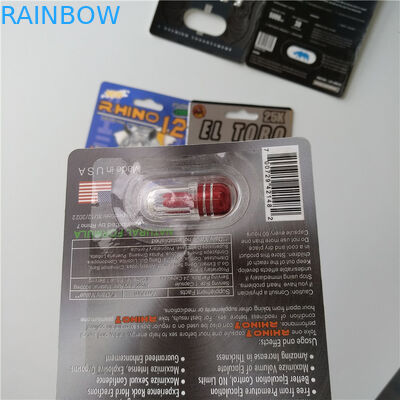 Karta 3D Opakowanie typu blister Opakowanie niestandardowe Karta papierowa Rhino 7 Opakowanie Jaguar 30000 Sex Pill