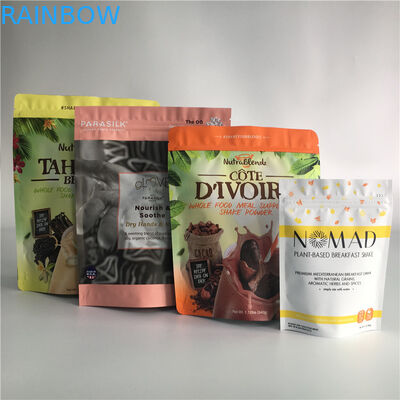 Ziplock Snack Bag Packaging Folia aluminiowa Stand Up Bag do pakowania orzechów kawowych Cookies Chesee