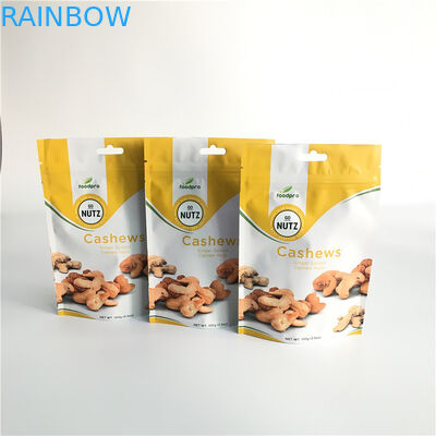 Ziplock Snack Bag Packaging Folia aluminiowa Stand Up Bag do pakowania orzechów kawowych Cookies Chesee