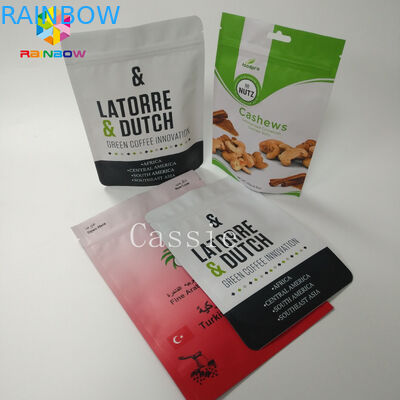 Folia aluminiowa do pakowania w torebki z tworzywa sztucznego Kawa / herbata / żywność Torby Ziplock z zamkiem błyskawicznym