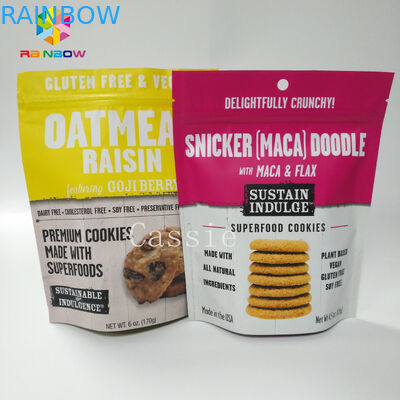 Resealable Plastic Glossy Finished Stand Up Pouch Bag Snack Opakowania na żywność Trwałe