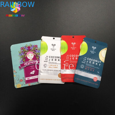 Mylar Pouch Grip Seal Torby Przechowywanie żywności klasy Kosmetyczne proszki do herbaty Próbki