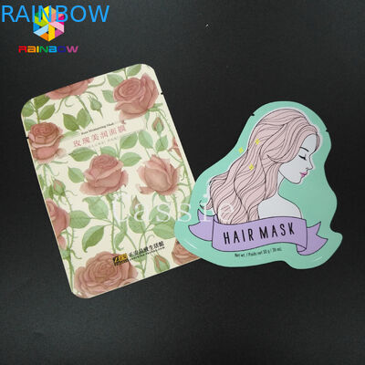 Laminat PE PET Folia Aluminiowa Etui Opakowanie Twarzy Maska Plastikowe Torby Z Wklęsłym CMYK