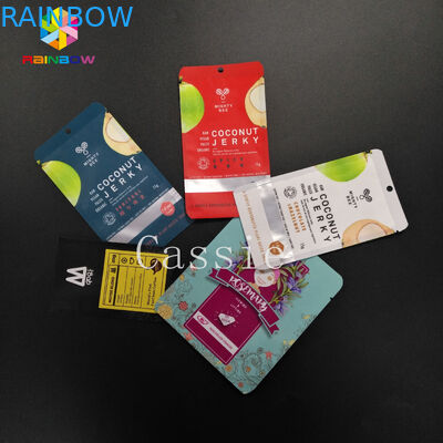 Matowe plastikowe woreczki Opakowanie Plastikowe aluminiowe etui Mylar Mini Przechowywanie próbek z zamkiem błyskawicznym