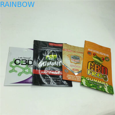 OEM Woreczki z tworzywa sztucznego odporne na zapachy Opakowania Ziplock Folia aluminiowa Cbd Gummy Bear Bud Seeds Pouch