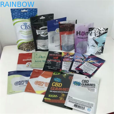 OEM Woreczki z tworzywa sztucznego odporne na zapachy Opakowania Ziplock Folia aluminiowa Cbd Gummy Bear Bud Seeds Pouch