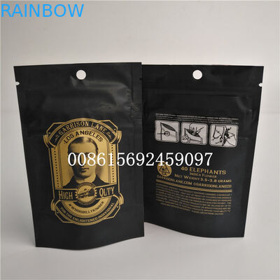 Woreczki z tworzywa sztucznego odporne na zapachy Opakowania Weed Mylar odporne na dziecko