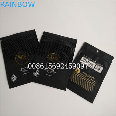 Woreczki z tworzywa sztucznego odporne na zapachy Opakowania Weed Mylar odporne na dziecko