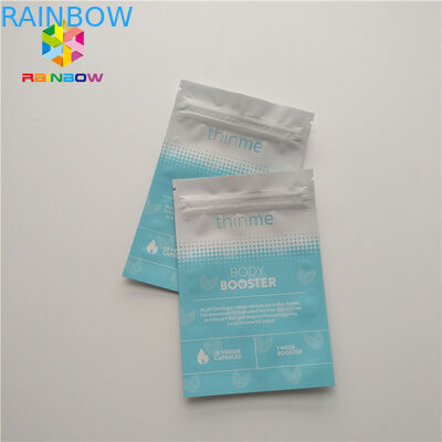 Maska do twarzy woreczki Plastikowe woreczki Opakowanie Trójstronna uszczelniona płaska torba Błyszcząca powierzchnia