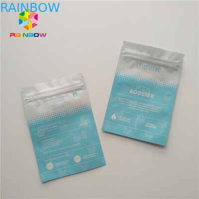 Maska do twarzy woreczki Plastikowe woreczki Opakowanie Trójstronna uszczelniona płaska torba Błyszcząca powierzchnia