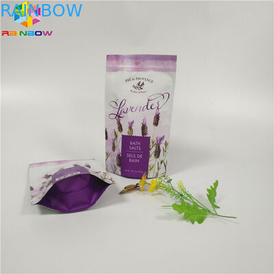 Niestandardowe Matte Printing Folia Pouch Opakowanie Płaskie Dno Body Peeling Bag Z Zipper