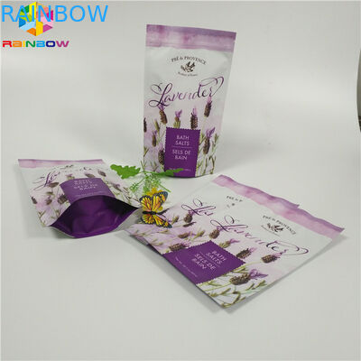 Niestandardowe Matte Printing Folia Pouch Opakowanie Płaskie Dno Body Peeling Bag Z Zipper
