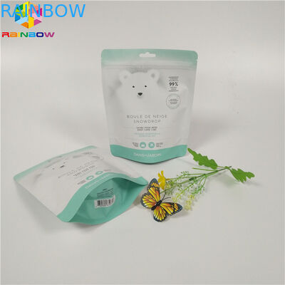 Torby do pakowania w folię peelingującą do ciała Kolorowe drukowane zabezpieczenie przed wilgocią Zip Lock Stand Up Pouch